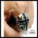 Bague Croix Templier (Acier)