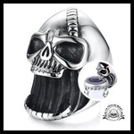 Bague Décapsuleur Tête de Mort (Acier)