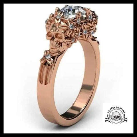 Bague Diamant Blanc Enfer (Acier)