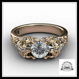 Bague Diamant Blanc Enfer (Acier)
