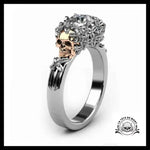 Bague Diamant Blanc Enfer (Acier)