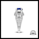 Bague Diamant Bleu Enfer (Acier)
