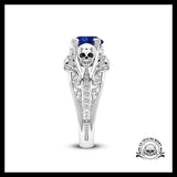 Bague Diamant Bleu Enfer (Acier)