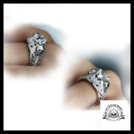 Bague Diamant Bleu Enfer (Acier)