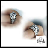 Bague Diamant Bleu Enfer (Acier)