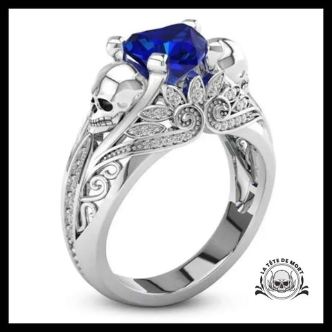 Bague Diamant Bleu Enfer (Acier)