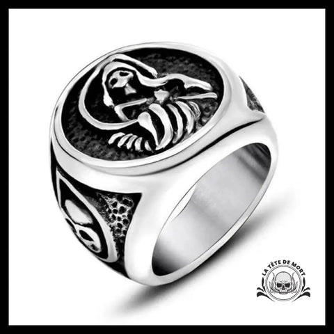Bague Faucheuse d’Âmes (Acier)
