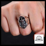 Bague Faucheuse Skull (Acier)