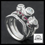 Bague de Fiançailles Gothique (Acier)