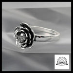 Bague Fleur Rose Macabre (Acier)