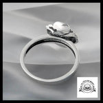 Bague Fleur Rose Macabre (Acier)