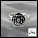 Bague Fleur Rose Macabre (Acier)