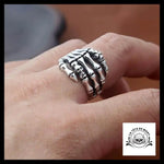 Bague Main Squelette (Argent)