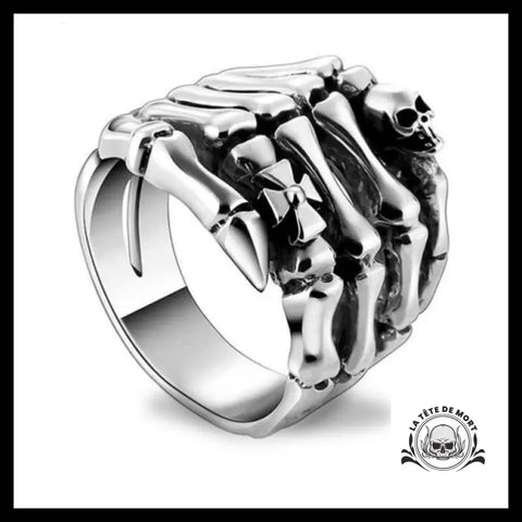 Bague Main Squelette (Argent)