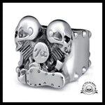 Bague Motard Rétro (Acier)