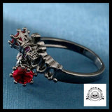 Bague Noire Femme Dark (Acier)
