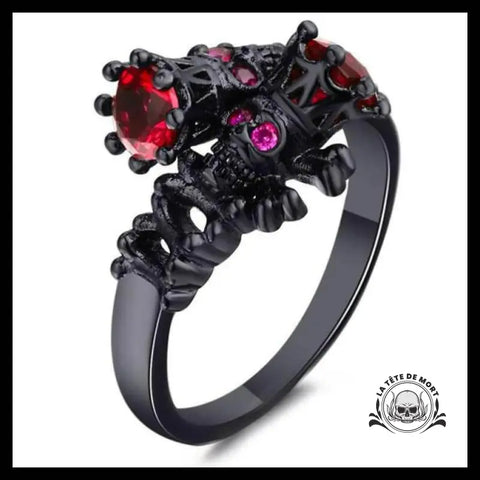 Bague Noire Femme Dark (Acier)