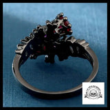 Bague Noire Femme Dark (Acier)