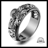 Bague Pirate Noir (Acier)