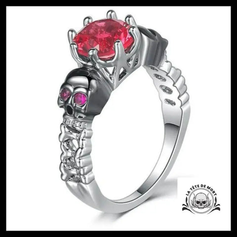 Bague Rubis Sinistre (Acier)
