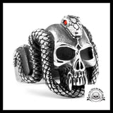 Bague Serpent Strass (Acier)