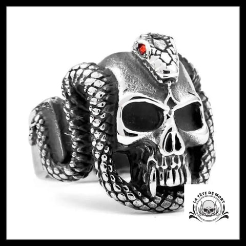 Bague Serpent Strass (Acier)