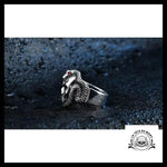Bague Serpent Strass (Acier)