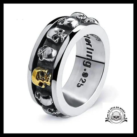 Bague Skull (Argent)