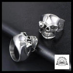 Bague Skull Biker (Acier)