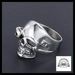 Bague Skull Biker (Acier)