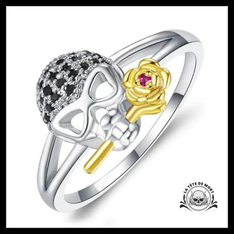 Bague Skull Gentleman (Acier)