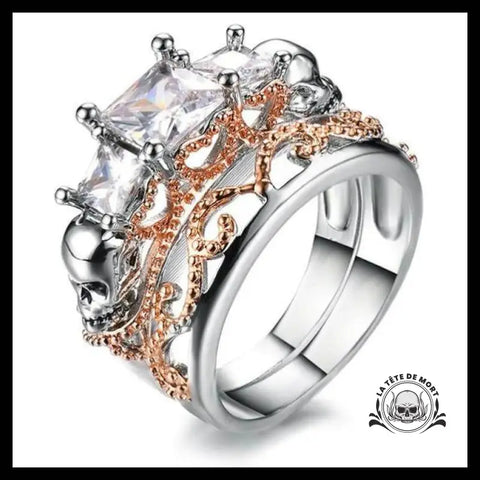 Bague Skull Gothique (Acier)