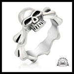 Bague Skull Rock (Acier)