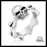 Bague Skull Rock (Acier)