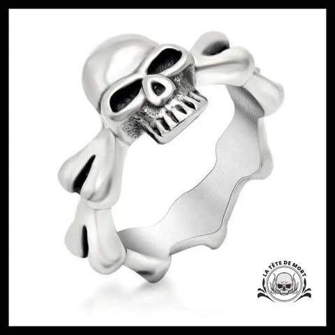 Bague Skull Rock (Acier)