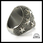 Bague Skull Star (Acier)