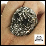 Bague Skull Star (Acier)