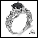 Bague Squelette Diamant (Acier)