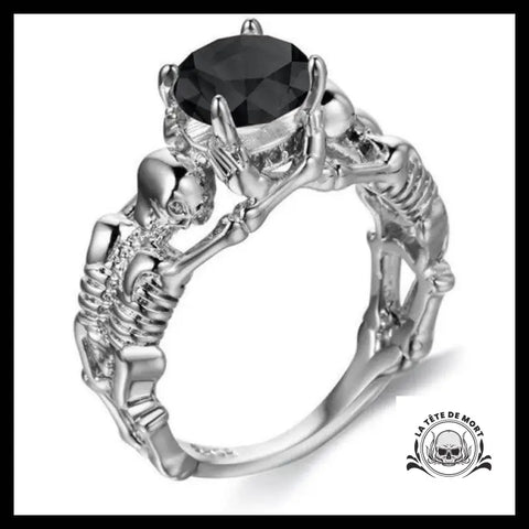 Bague Squelette Diamant (Acier)