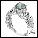 Bague Squelette Diamant (Acier)