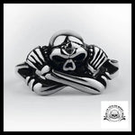 Bague Squelette Malfaisant (Acier)