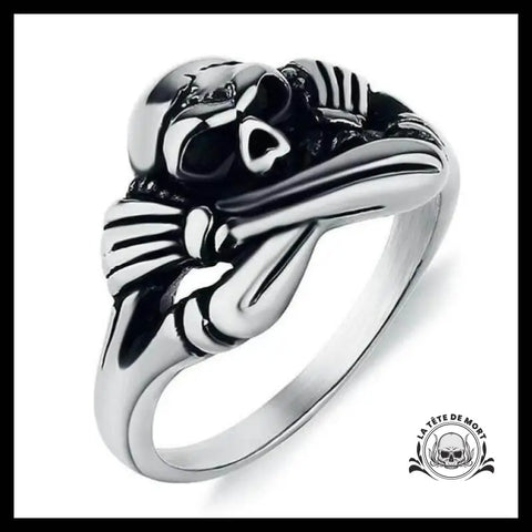 Bague Squelette Malfaisant (Acier)