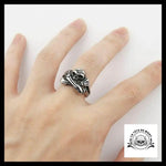 Bague Squelette Malfaisant (Acier)