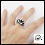 Bague Squelette Malfaisant (Acier)