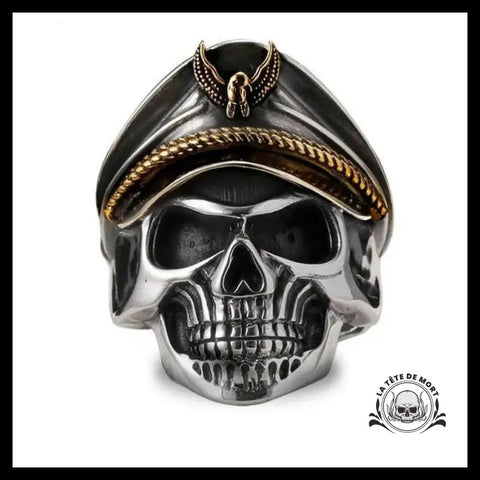 Bague Tête de Mort Allemande (Argent)
