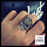Bague Tête de Mort Allemande (Argent)