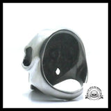 Bague Tête de Mort Anarchie (Acier)
