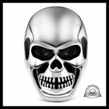 Bague Tête de Mort Anarchie (Acier)