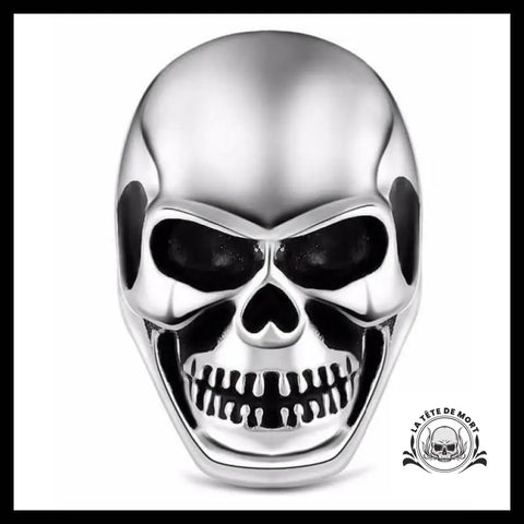Bague Tête de Mort Anarchie (Acier)