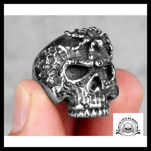 Bague Tête de Mort Araignée